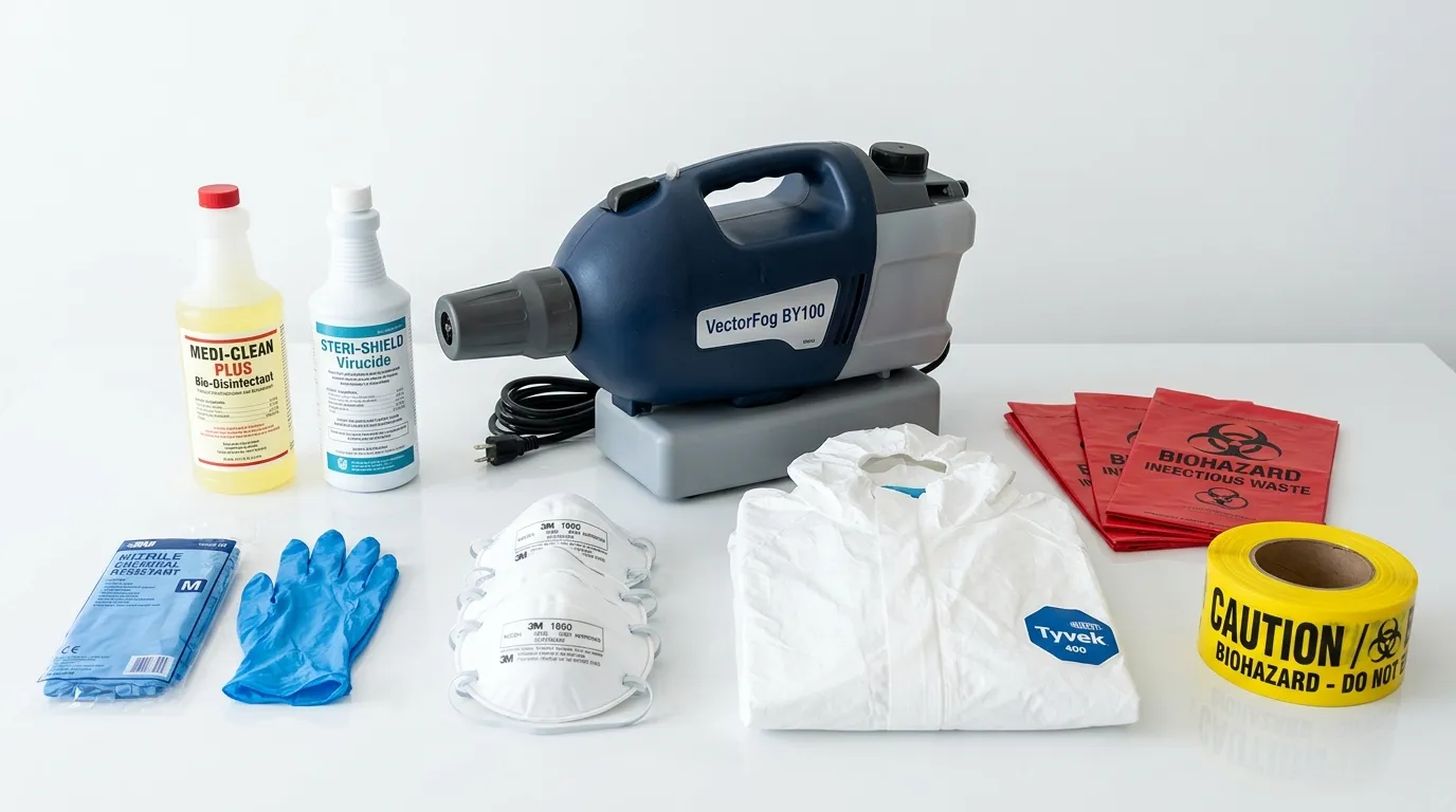 Professional biohazard remediation crew working in Lake Mohegan